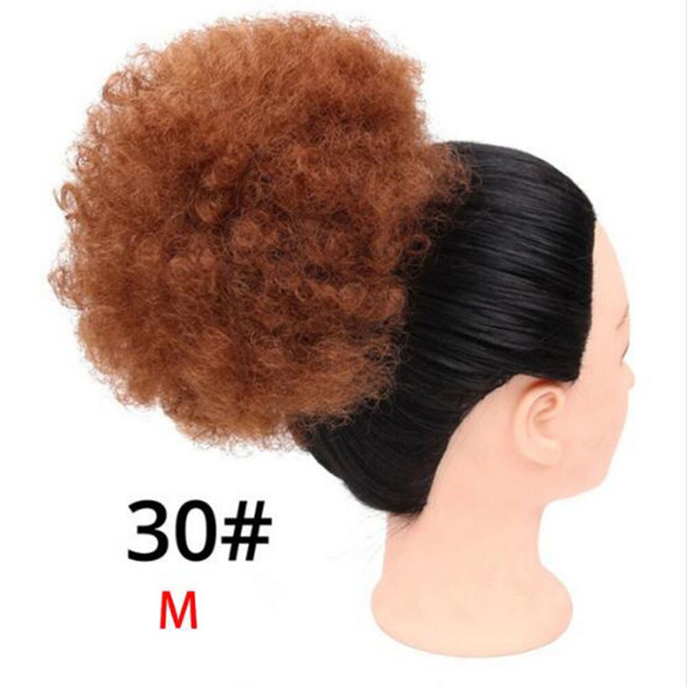 TEEK - Short Afro Puff Synthetic Ponytail Hairpiece HAIR theteekdotcom #30 medium  