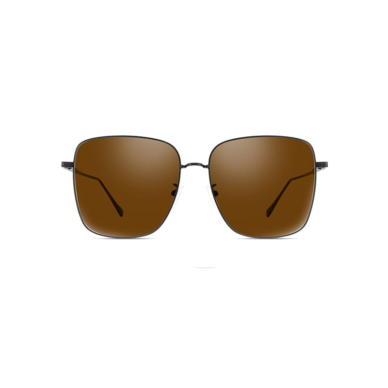 TEEK - Oversized Square Metal Gradient Sunglasses EYEGLASSES theteekdotcom C2 brown  