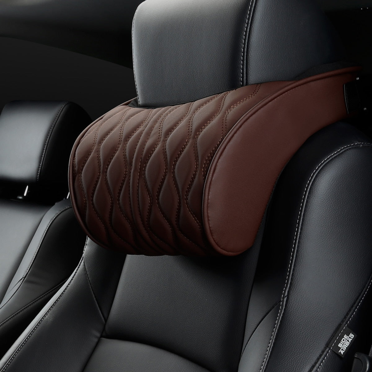 TEEK - Car Neck Lumbar Support Cushions AUTO ACCESSORIES theteekdotcom 1 neck pillow coffee  
