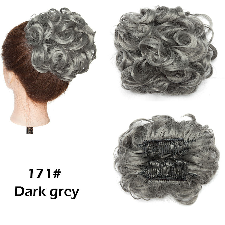 TEEK - Large Curly Hair Comb Clip HAIR theteekdotcom dark grey  