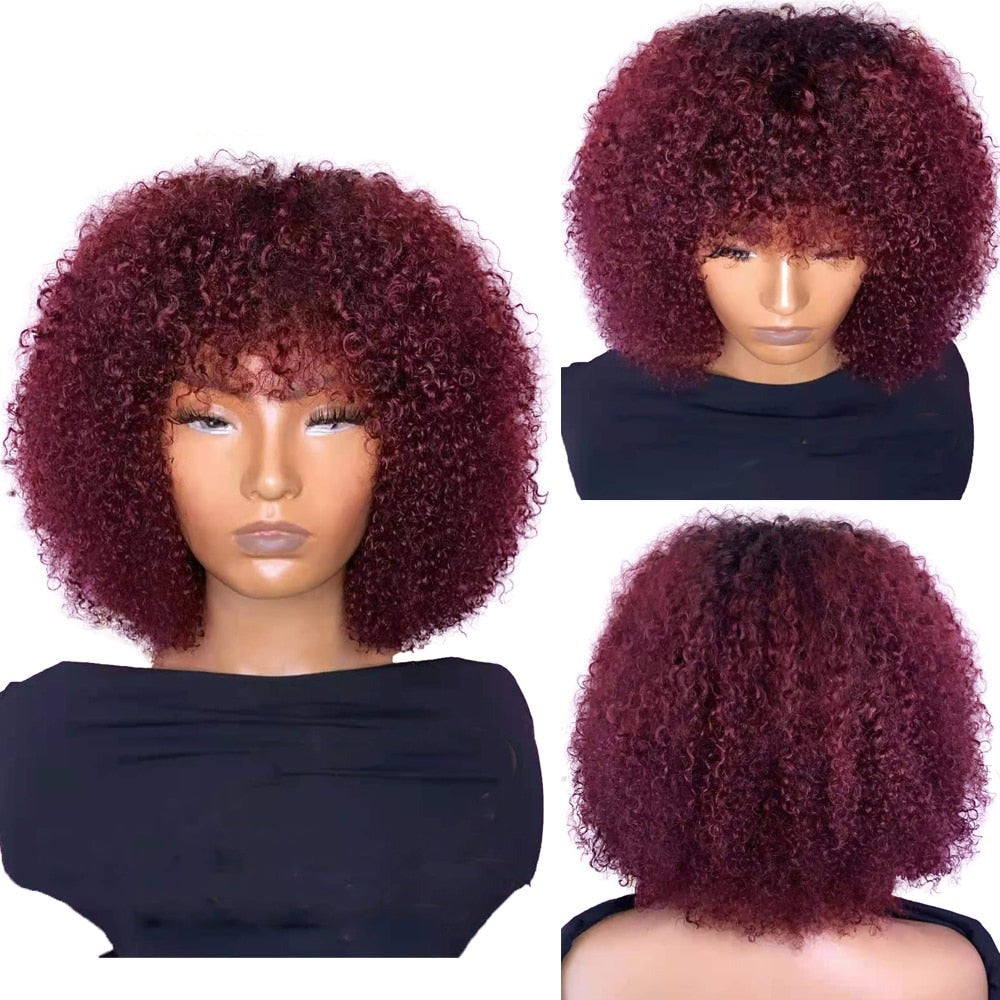 TEEK - 99J Afro Curl No Lace Beauty Bang Bob HAIR TEEK H   