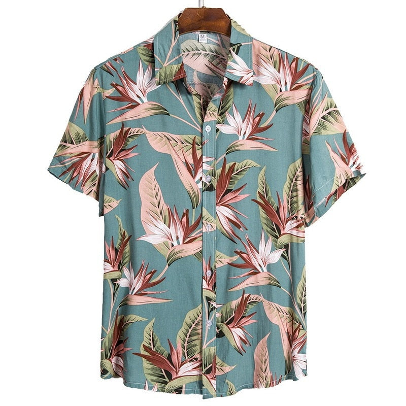TEEK - Hawaiian Beach Short Sleeve Shirts TOPS theteekdotcom 9 US XS | Asian M 