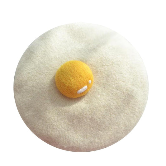TEEK - Yolked Egg Handmade Beret HAT theteekdotcom Default Title  