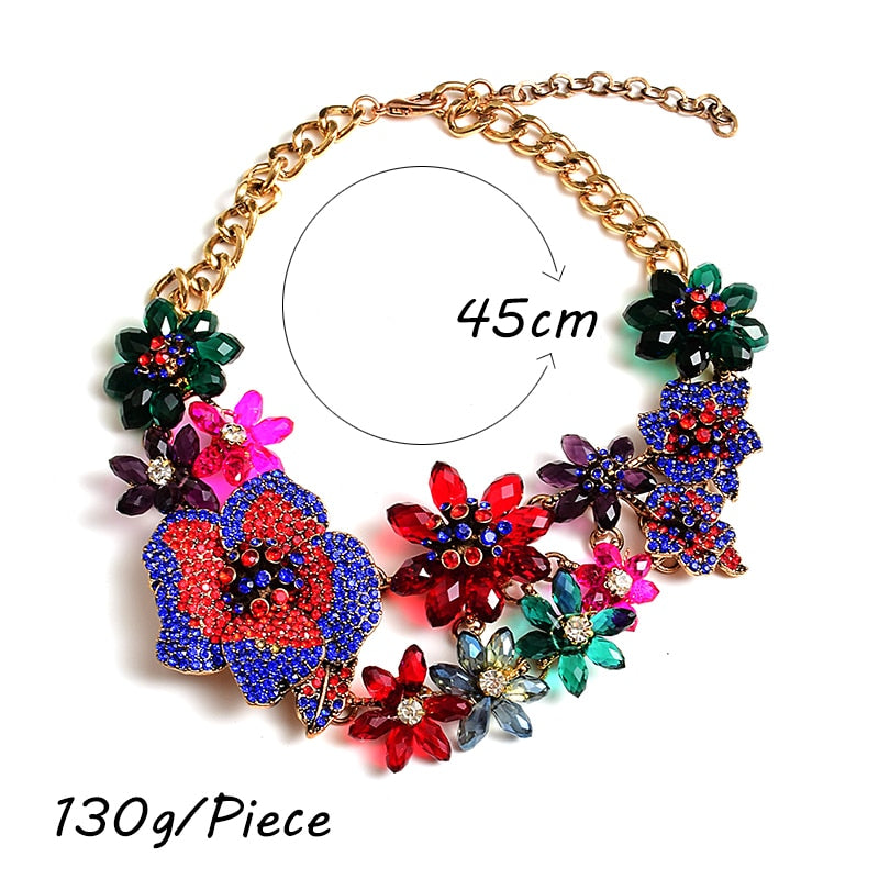 TEEK - Handmade Colorful Crystals Necklace JEWELRY theteekdotcom   