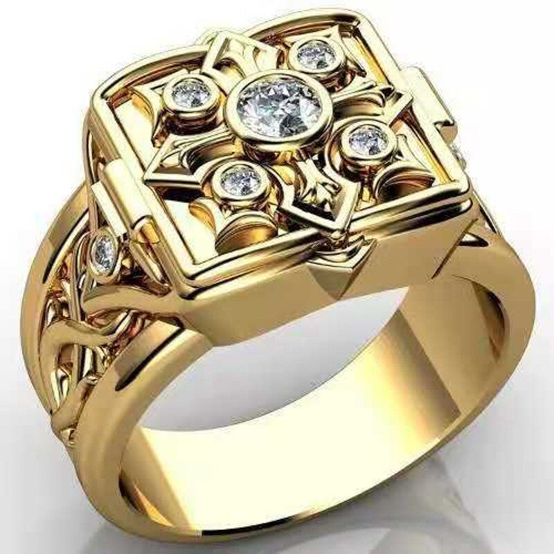 TEEK - Open Cap Secret Mens Ring Jewelry JEWELRY theteekdotcom gold 7 