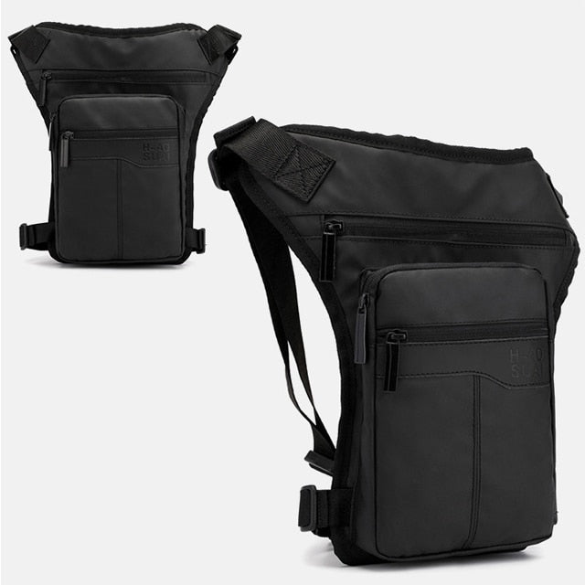 TEEK - Mens Waterproof Thigh Bag BAG theteekdotcom Black  