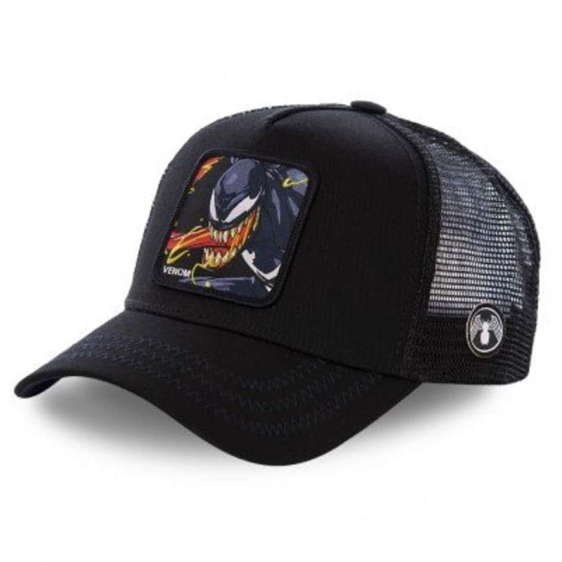 TEEK - Limited Cartoon Character Trucker Hat | Various HAT theteekdotcom VENOM BLACK  