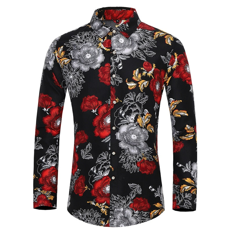 TEEK - Leisure Floral Print Shirt | Various Styles/Sizes TOPS theteekdotcom 404red M 