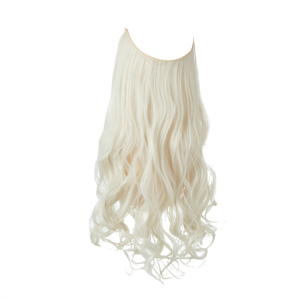 TEEK - Invisible Synth No Clip No Comb Wave Hair Extensions | Blonde Shades HAIR theteekdotcom Platinum Blonde 14inches 20-22 days