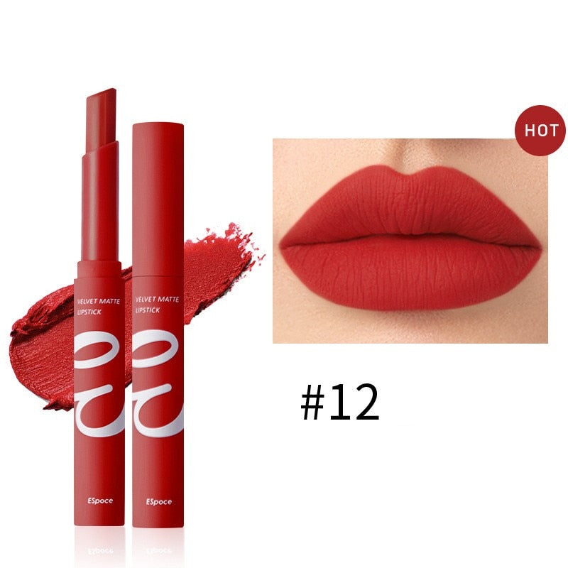 TEEK - 12 Colors Matte Velvet Lipstick Waterproof Lipstick MAKEUP theteekdotcom 12  