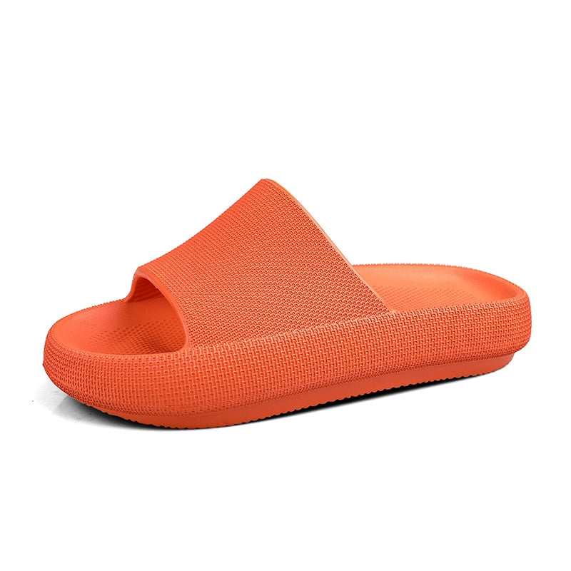 TEEK - Thick Sole Soft Bread Slippers SHOES theteekdotcom Orange 5 
