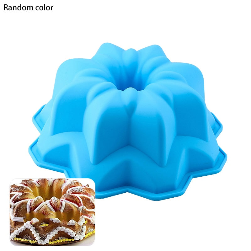 TEEK - 3D Shape Random Color Silicone Cake Molds HOME DECOR theteekdotcom 3  