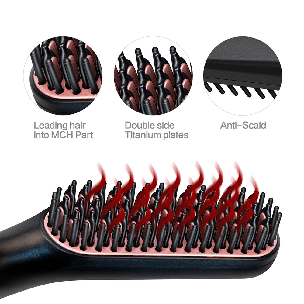 TEEK - Beard Hot Straightener Brush HAIR CARE theteekdotcom   