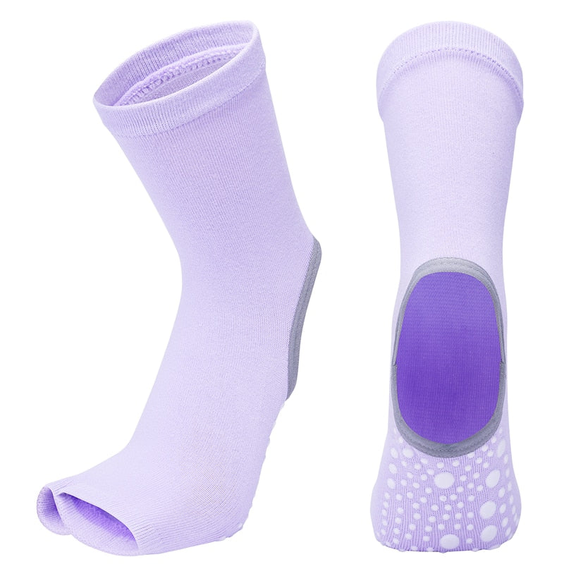 TEEK - Two Toe Yoga Socks SOCKS theteekdotcom Purple EU35-43 US 4.5-8.5 