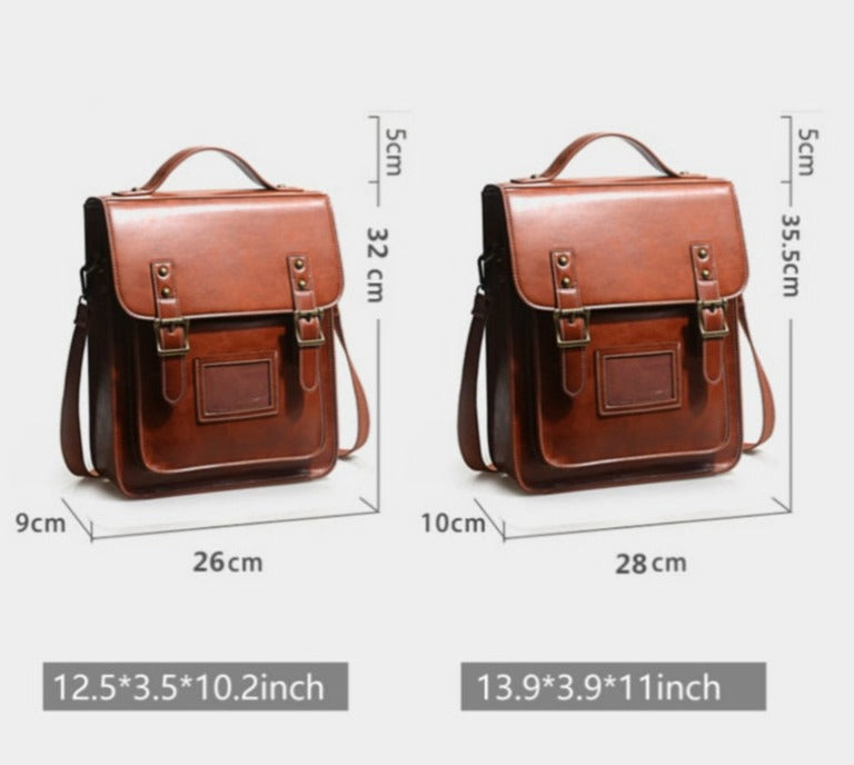 TEEK - Contrast British Style Archive Flap Backpack BAG theteekdotcom   