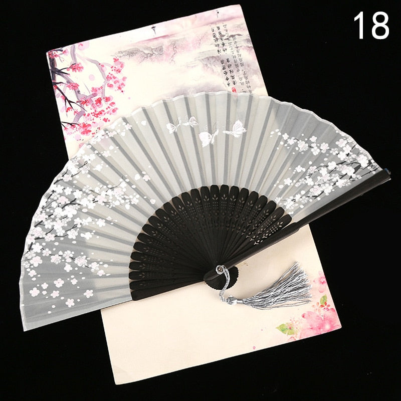 TEEK - Flower Patterned Folding Hand Fan FAN theteekdotcom 18  