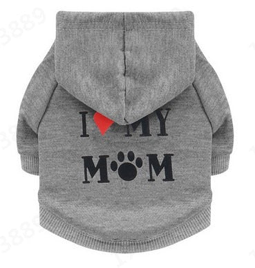 TEEK - Pet Security or Mommy Luv Hoodie PET theteekdotcom MOM Gray XS 
