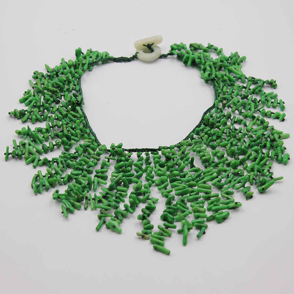 TEEK - Handwork Green Coral Chips Necklace JEWELRY theteekdotcom   