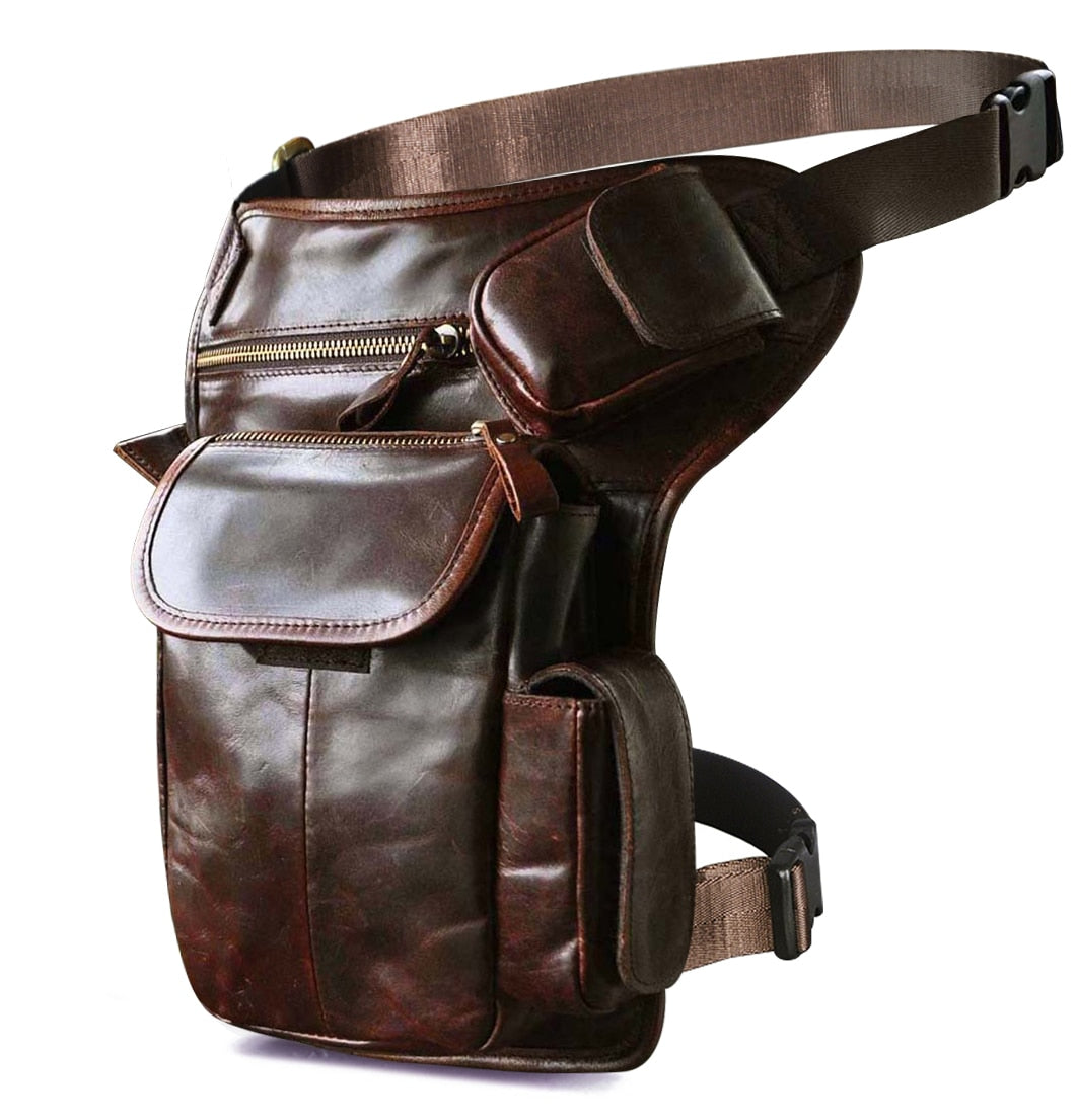 TEEK - Real Leather Multifunction Drop Leg Bag | Various BAG theteekdotcom coffee  