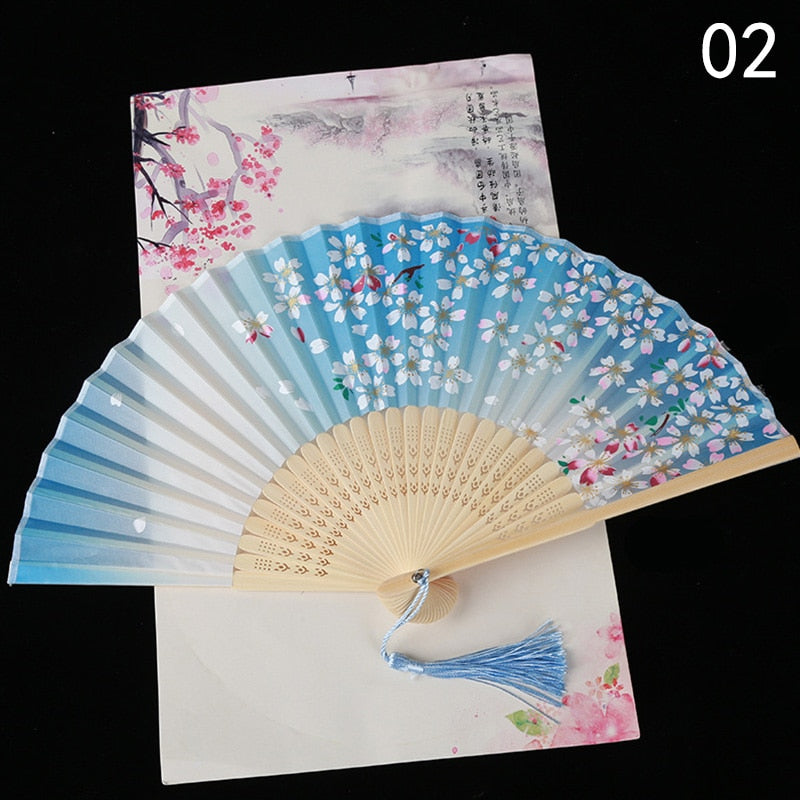 TEEK - Flower Patterned Folding Hand Fan FAN theteekdotcom 02  