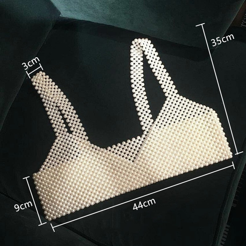 TEEK - Pearlie Vest Crop Top BRA theteekdotcom   