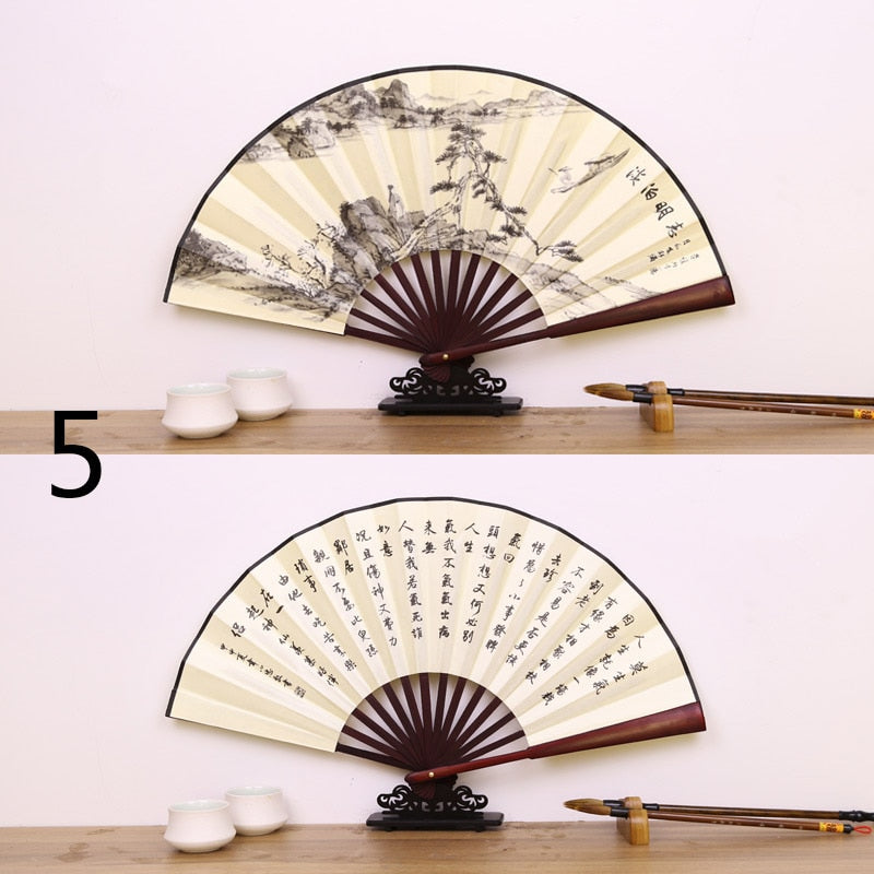 TEEK - Retro Folding Bamboo Handle Hand Fan FAN theteekdotcom 5  