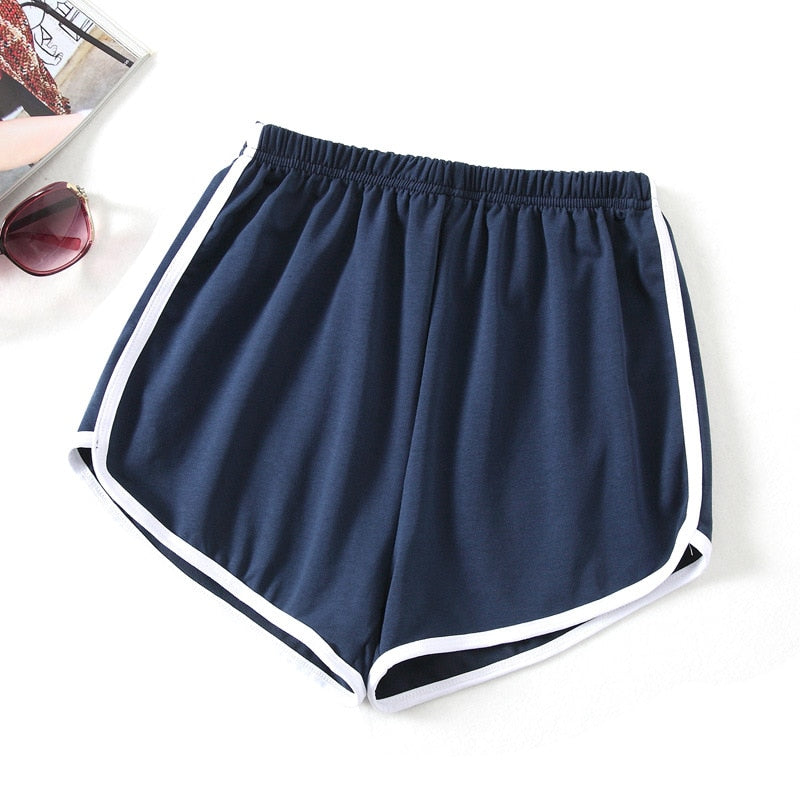 TEEK - Sport Shorts Candy Color Elastic Waist SHORTS theteekdotcom Navy S 