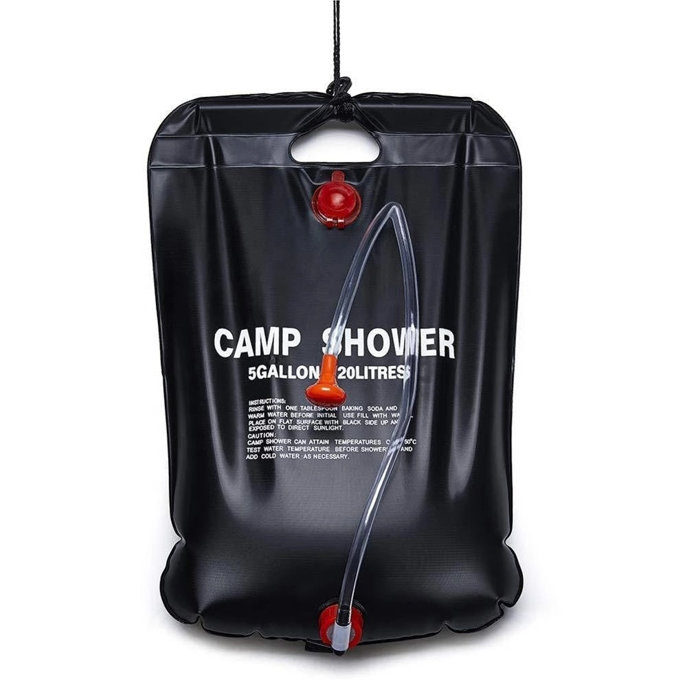 TEEK - 20L Outdoor Camping Solar Heated Shower Bag SHOWER theteekdotcom 20L Black Normally  