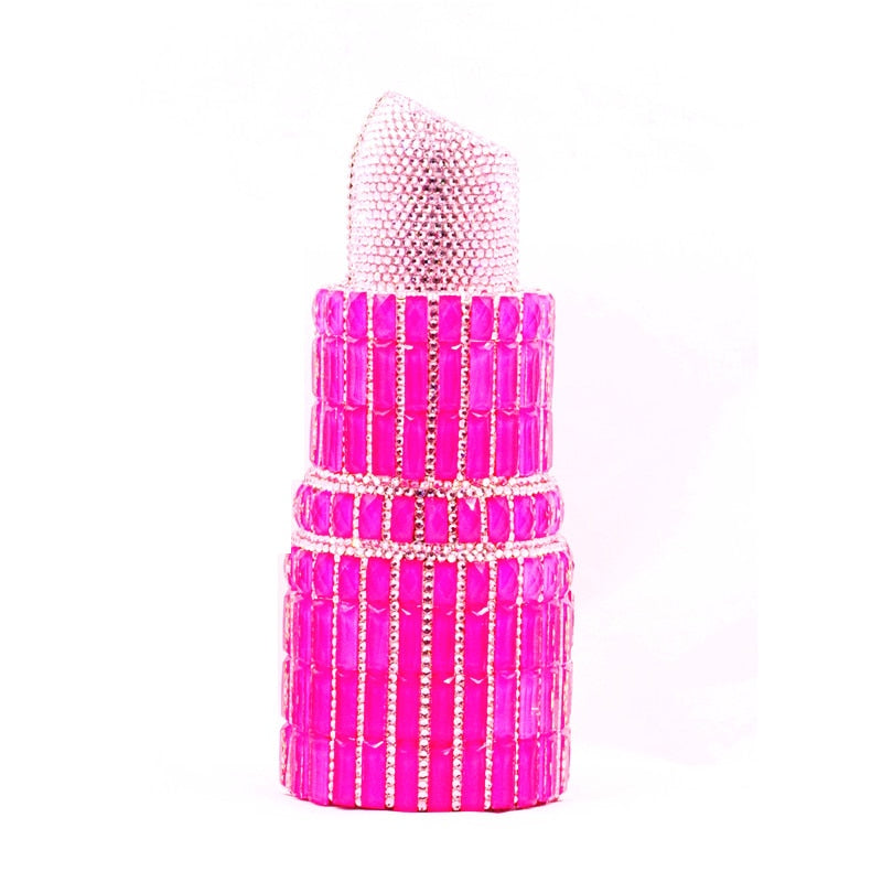 TEEK - Lipstick Click Clutch Purse BAG theteekdotcom LG Pink  