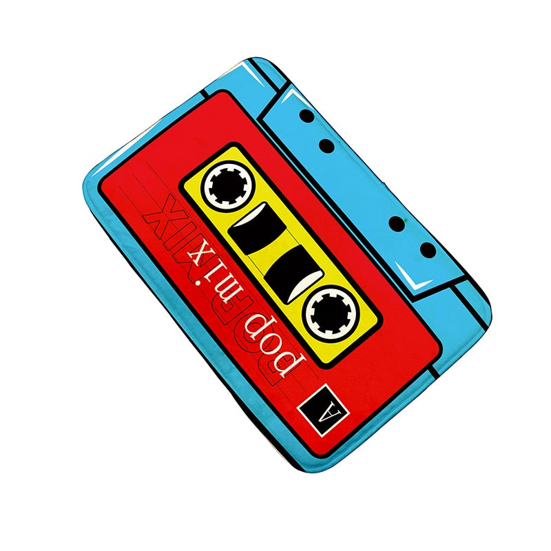 TEEK - Cassette Music Tape Floor Mats HOME DECOR theteekdotcom style7 15.75x23.62in 20-25 days