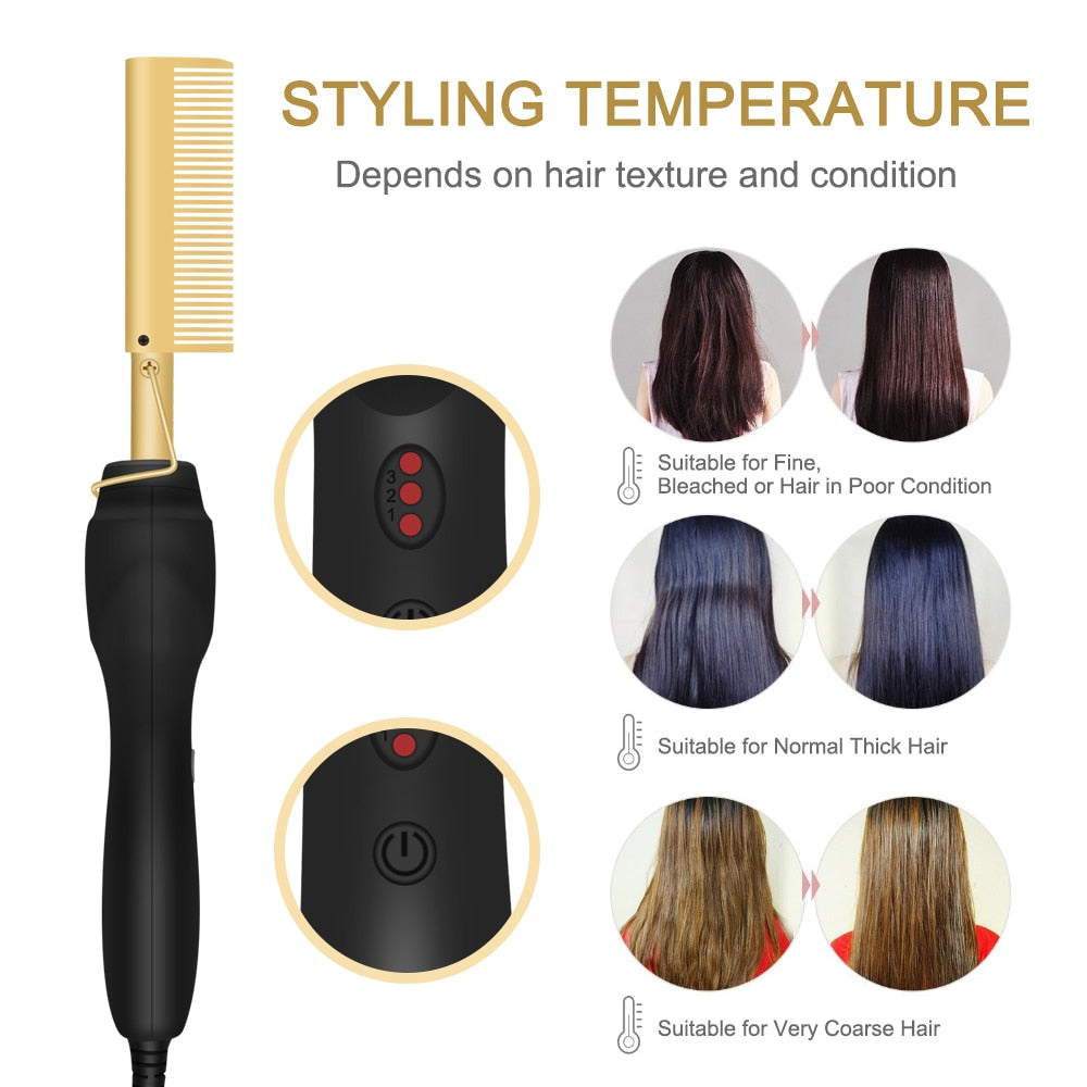 TEEK - Electric Hot Comb Straightener HAIR CARE theteekdotcom   