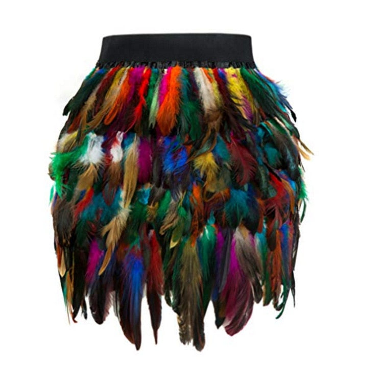 TEEK - Feather Weather Skirt SKIRT theteekdotcom Multi S 