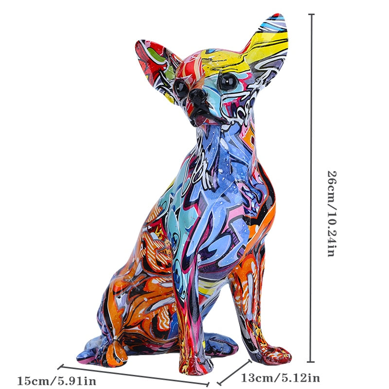 TEEK - Color Chihuahua Dog Statue HOME DECOR theteekdotcom Default Title  