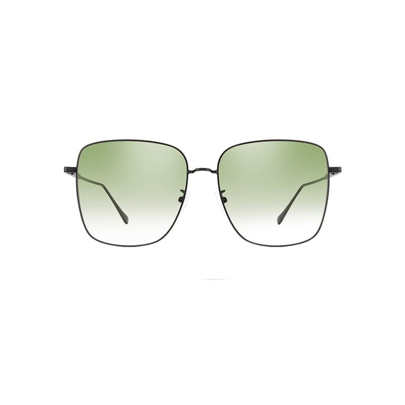 TEEK - Oversized Square Metal Gradient Sunglasses EYEGLASSES theteekdotcom C3 gradient green  