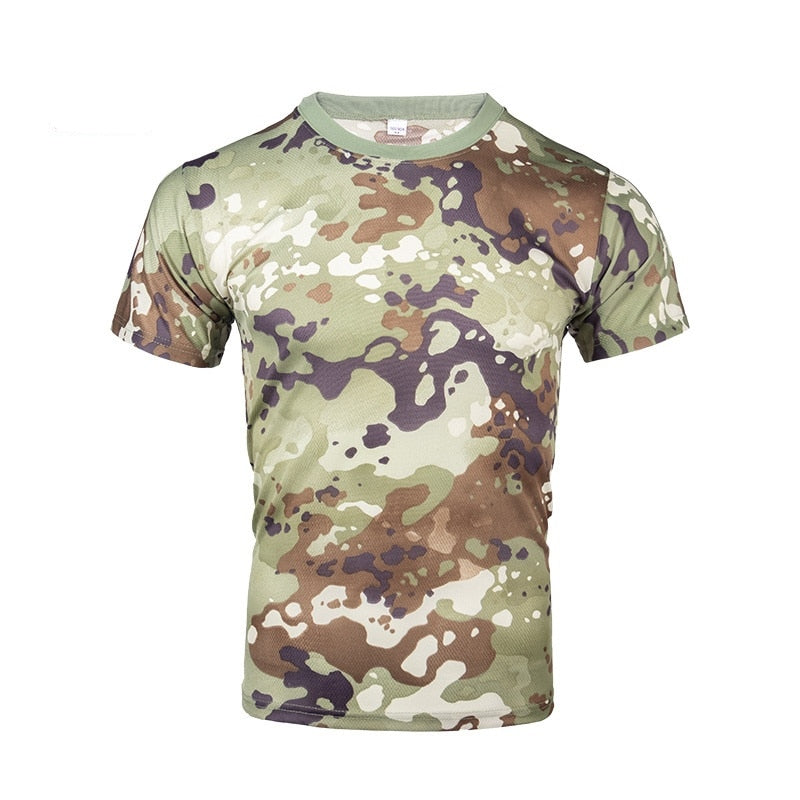 TEEK - Camouflage Tactical Tee Shirts TOPS theteekdotcom Camo1 Asian M | US XXS 