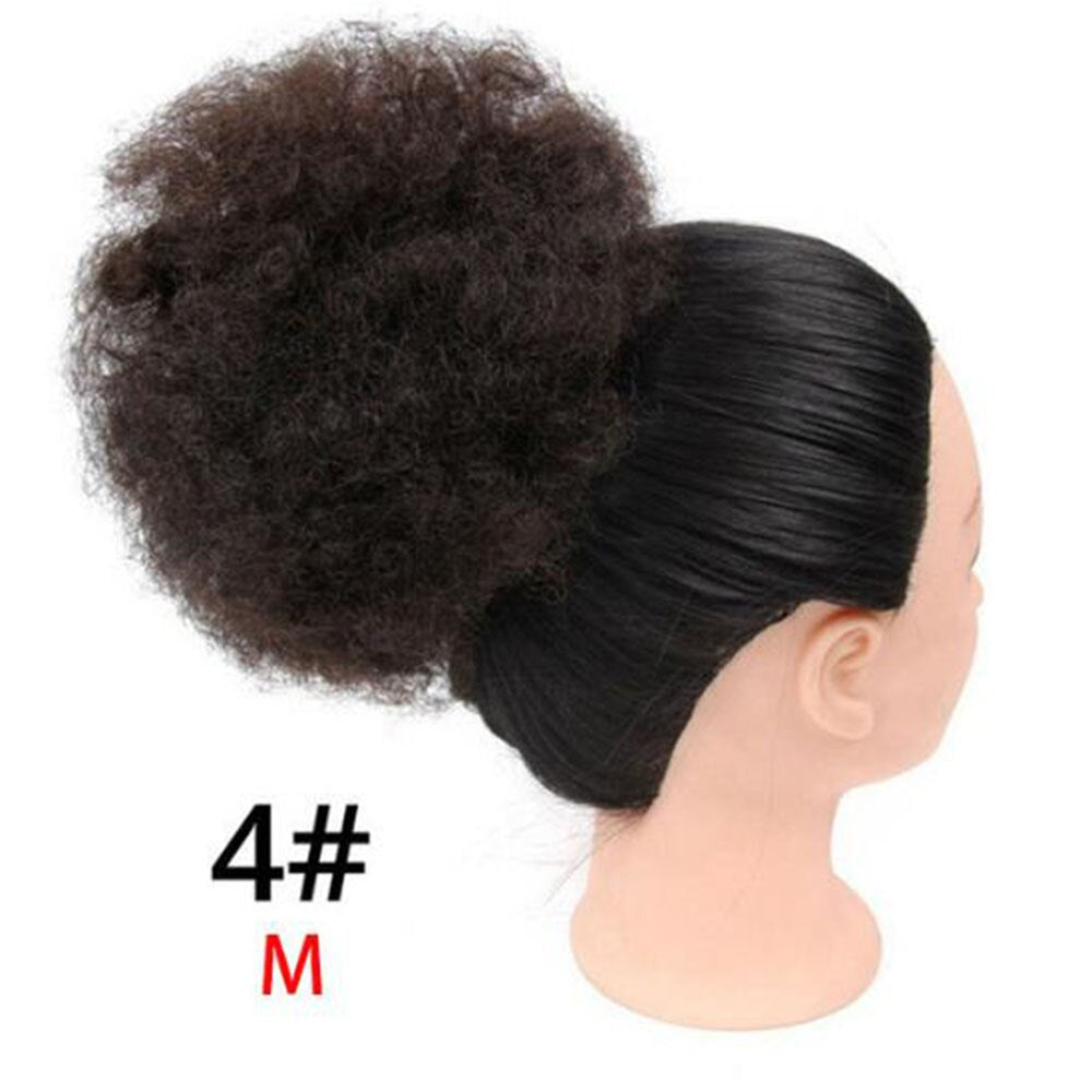 TEEK - Short Afro Puff Synthetic Ponytail Hairpiece HAIR theteekdotcom #4 medium  