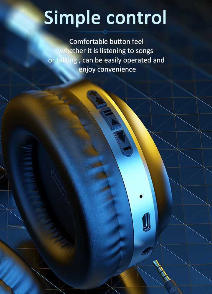 TEEK - Bluetooth 5.0 Headset with Mic Over Ear EARPHONES theteekdotcom   