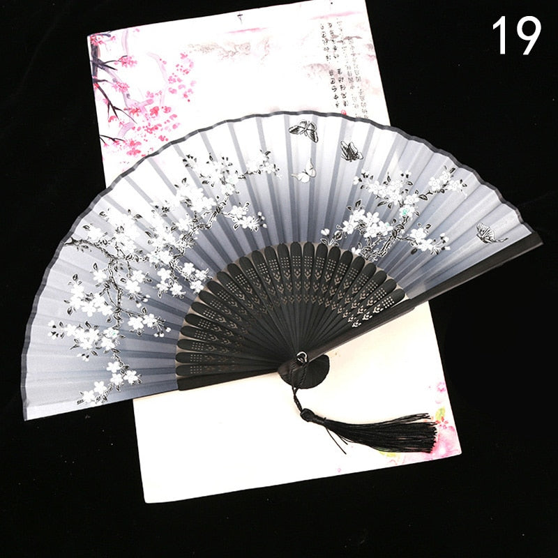 TEEK - Flower Patterned Folding Hand Fan FAN theteekdotcom 19  