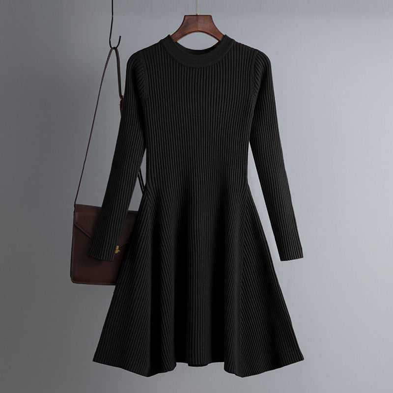 TEEK - Aline Knit Sweater Dress DRESS theteekdotcom Black One Size 