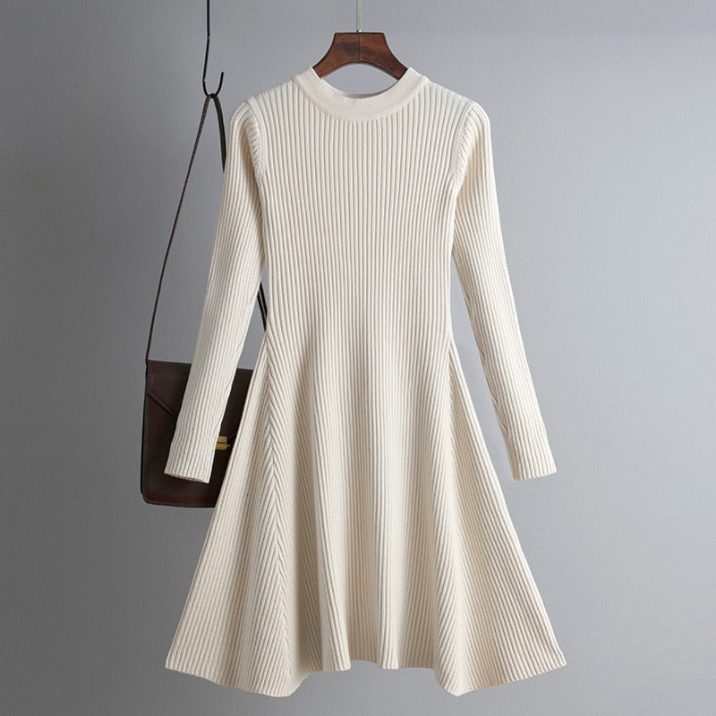 TEEK - Aline Knit Sweater Dress DRESS theteekdotcom Light Apricot One Size 
