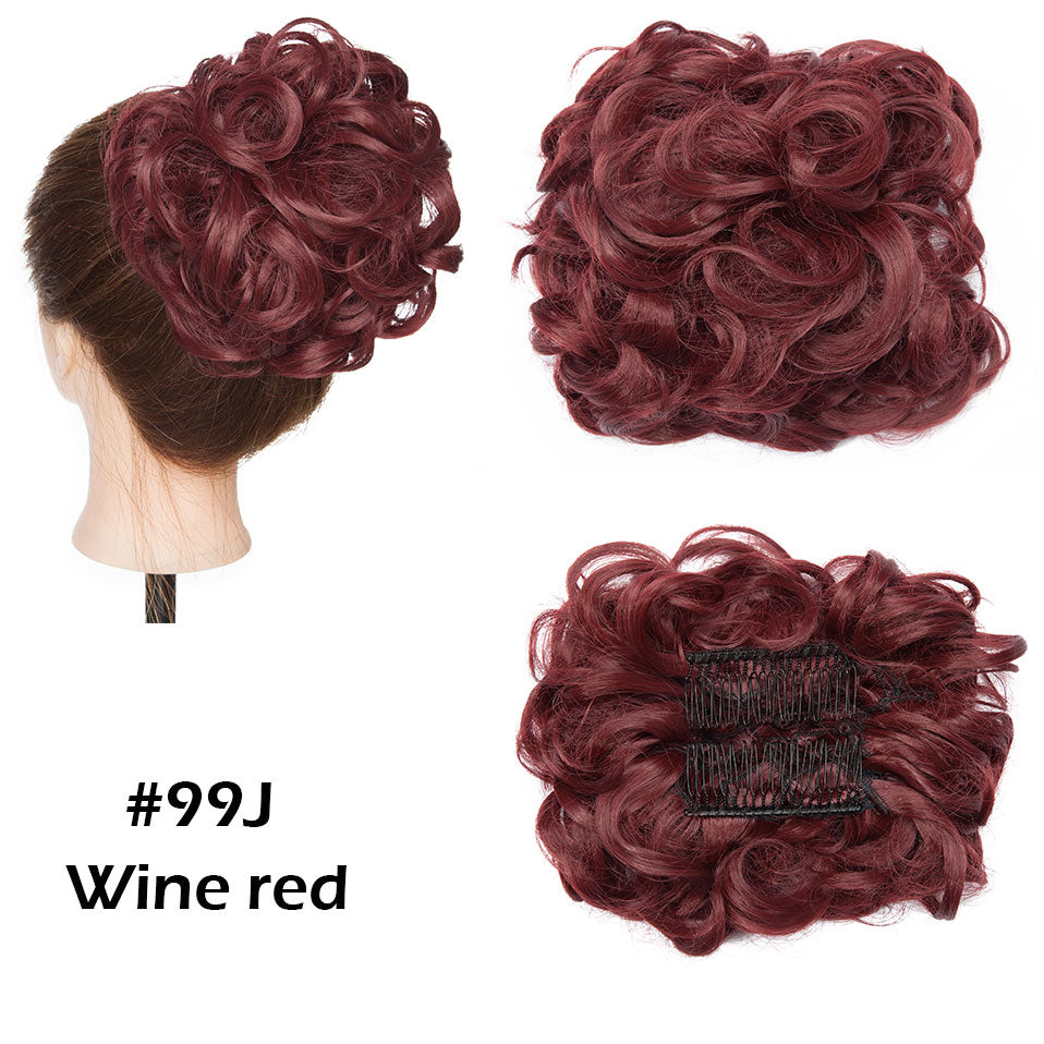 TEEK - Large Curly Hair Comb Clip HAIR theteekdotcom wine red  