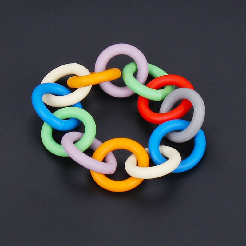 TEEK - Rubber Color Chain Bracelets JEWELRY theteekdotcom multi  