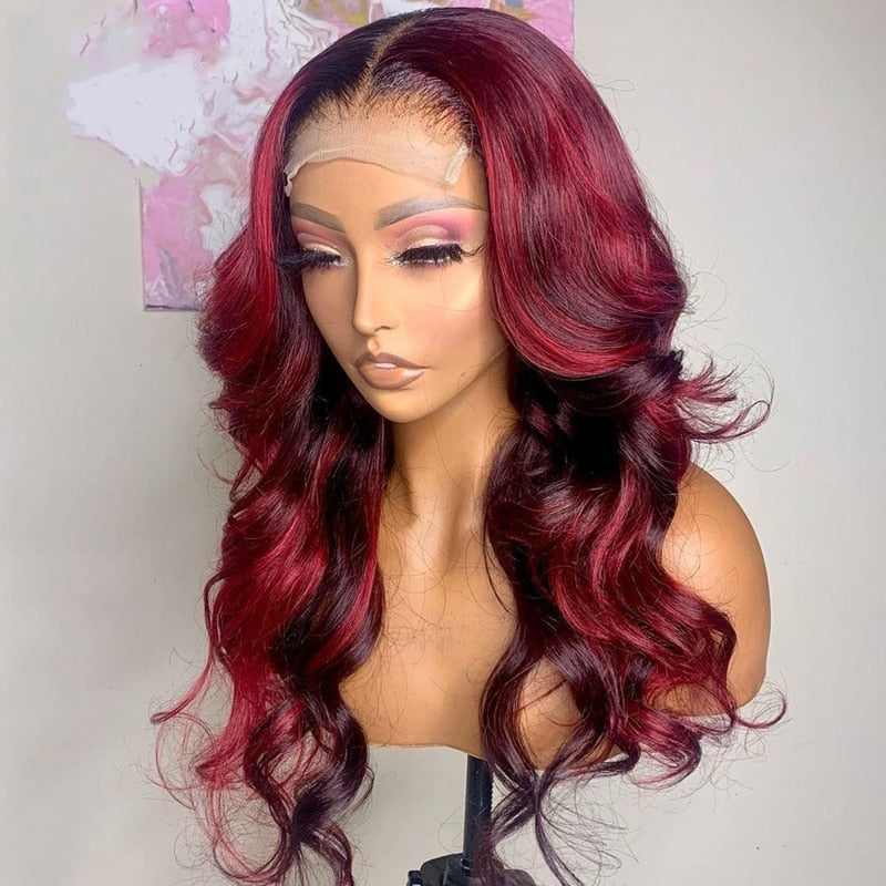TEEK - Red River Highlight Wig HAIR TEEK H T Part Lace Wig 180% 8inches