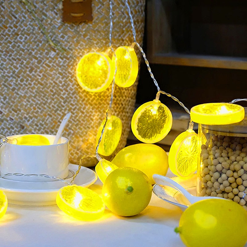TEEK - Lemon  or Lime Slice String Lights LIGHTS theteekdotcom   