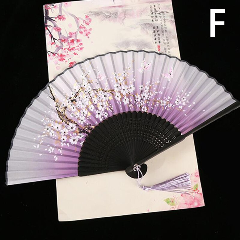 TEEK - Flower Patterned Folding Hand Fan FAN theteekdotcom F  