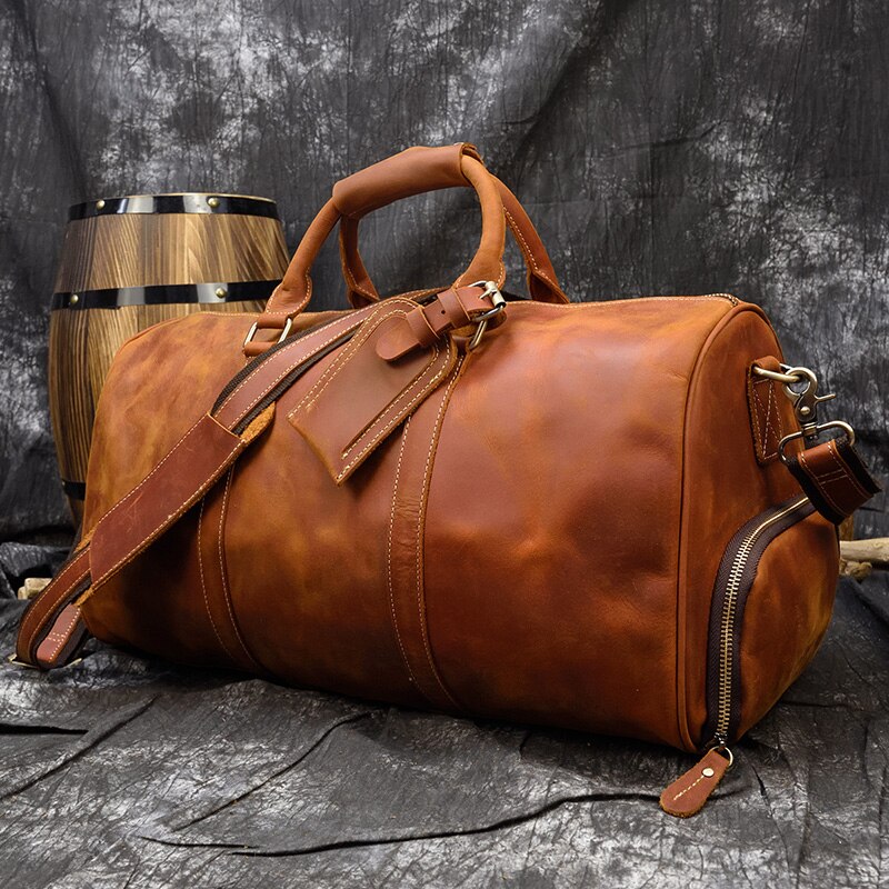 TEEK - One Duff Leather Bag | Various Styles BAG theteekdotcom Brown(50cm)  