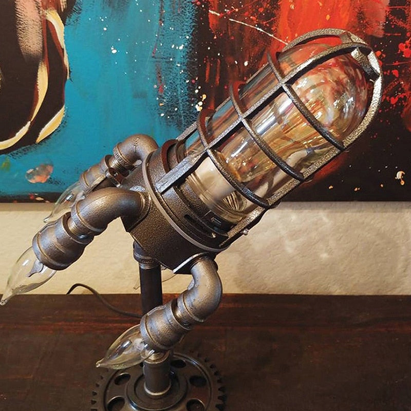 TEEK - Steampunk Rocket Lamp LAMP theteekdotcom   