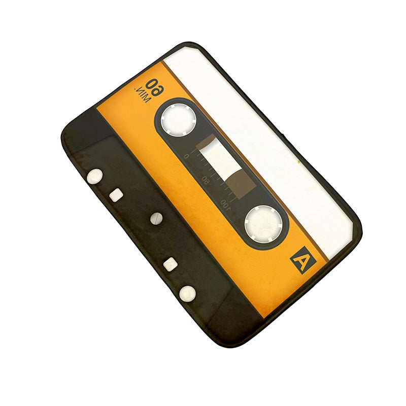 TEEK - Cassette Music Tape Floor Mats HOME DECOR theteekdotcom style16 15.75x23.62in 20-25 days