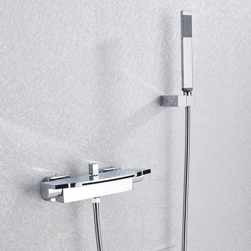 TEEK - Bathroom Tub Single Handle Waterfall Spout Faucet HOME DECOR theteekdotcom Chrome  