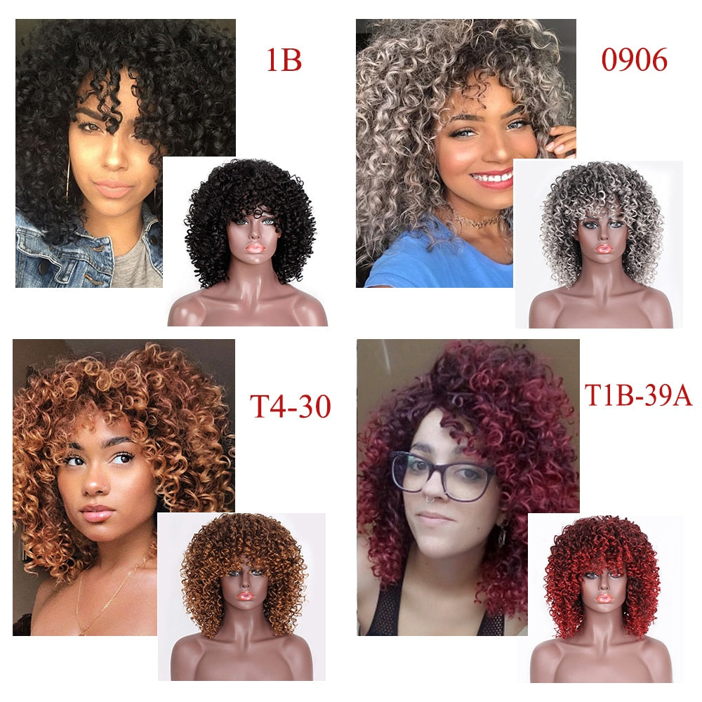 TEEK - 14in Kinky Curly Wig HAIR theteekdotcom   